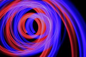 background blue red drawing