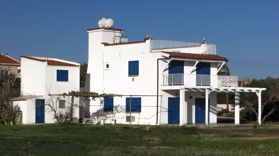 excellent white Beach House In Cyprus