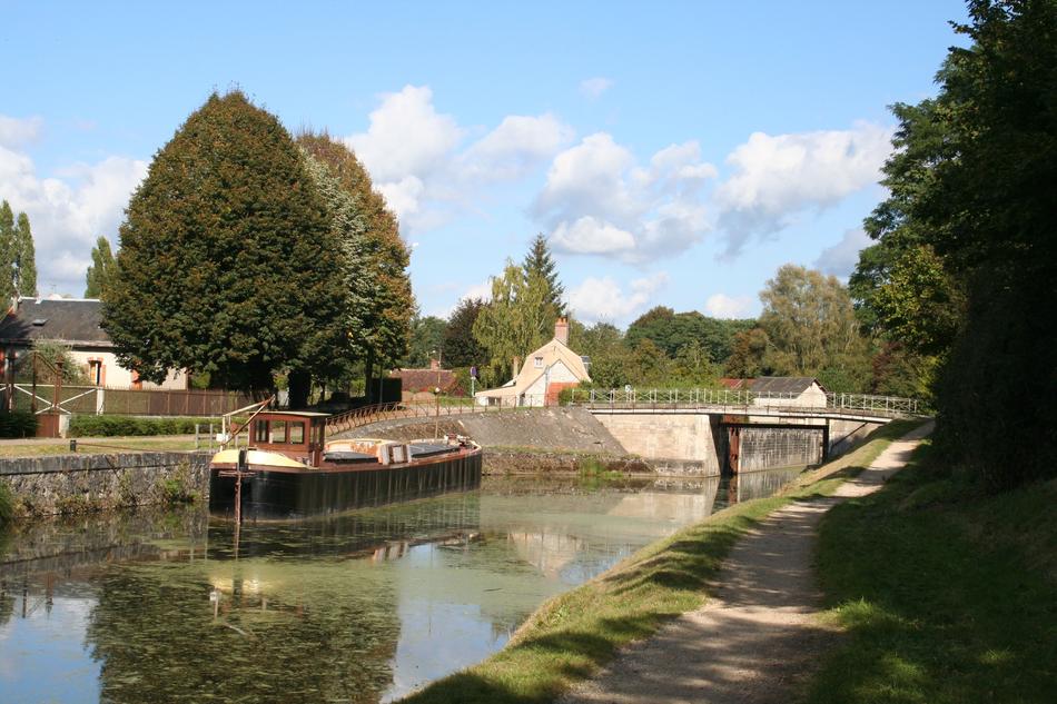 river canal with a view of the bridge