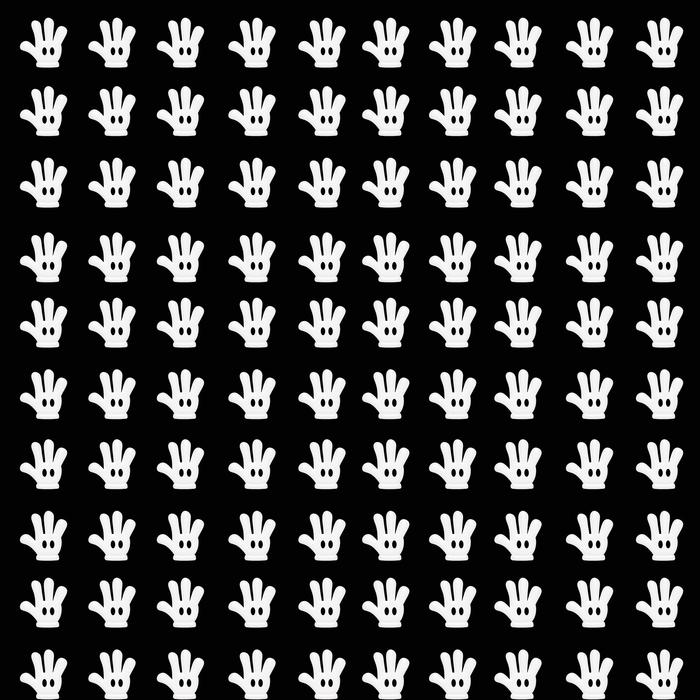 Mickey mouse glove paper