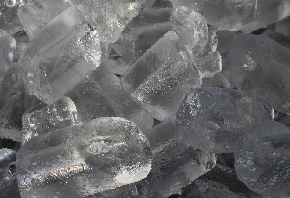 cold ice cubes
