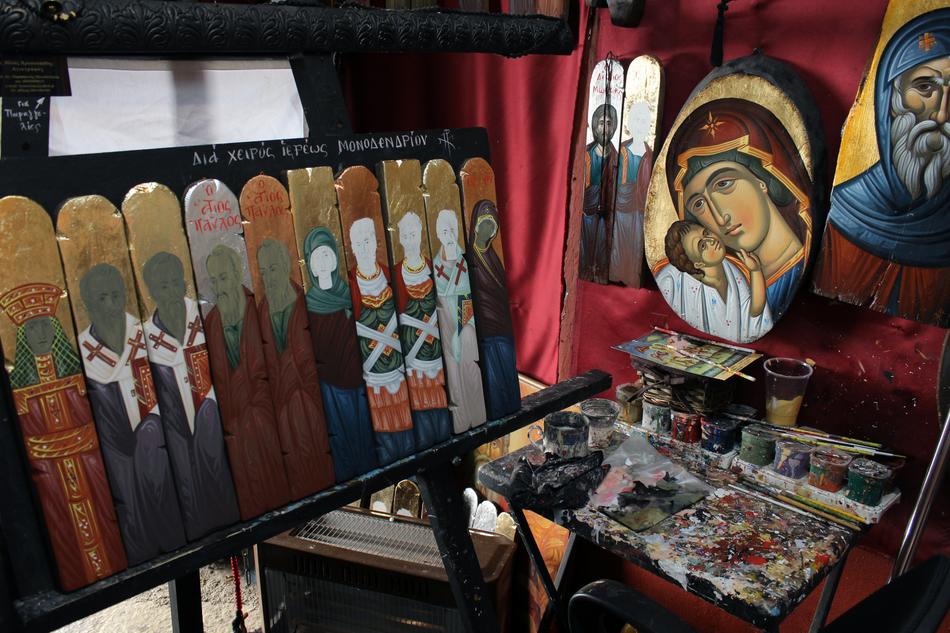 holy paintings in church