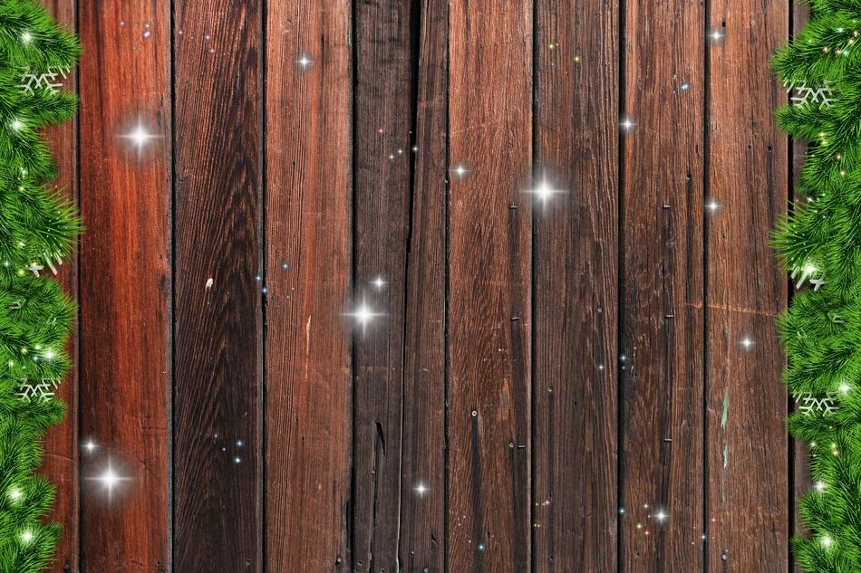 drawing of holidays christmas card wood