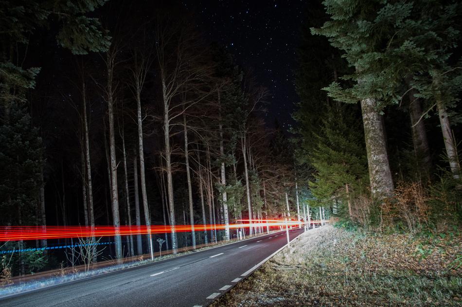 Road Long Exposure Night