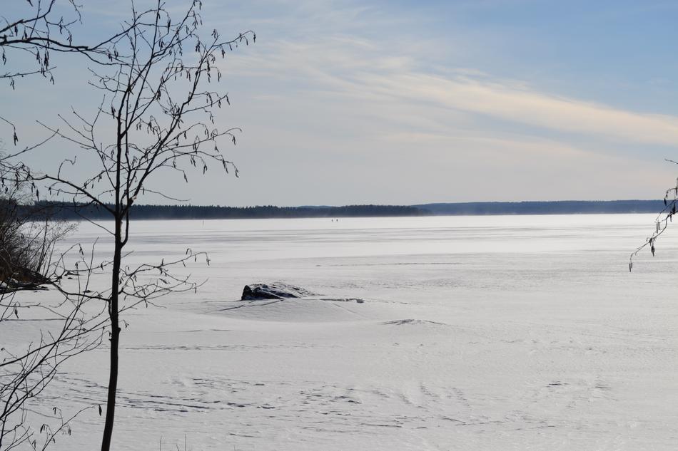 In Oulu Lake Wind Winter
