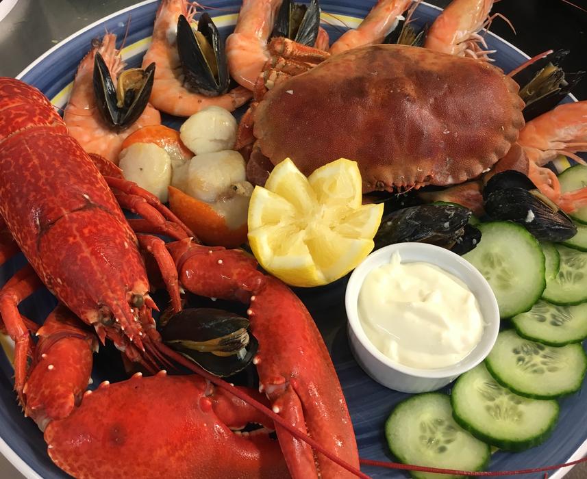 Seafood and lime appetizer