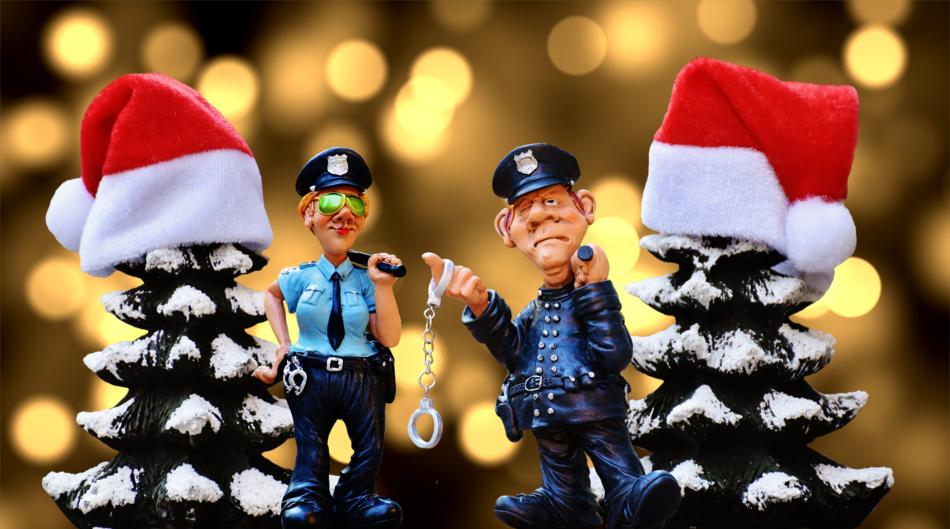 funny christmas cops