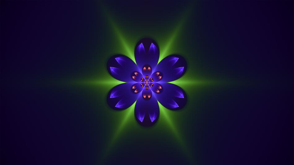 fractal purple flower