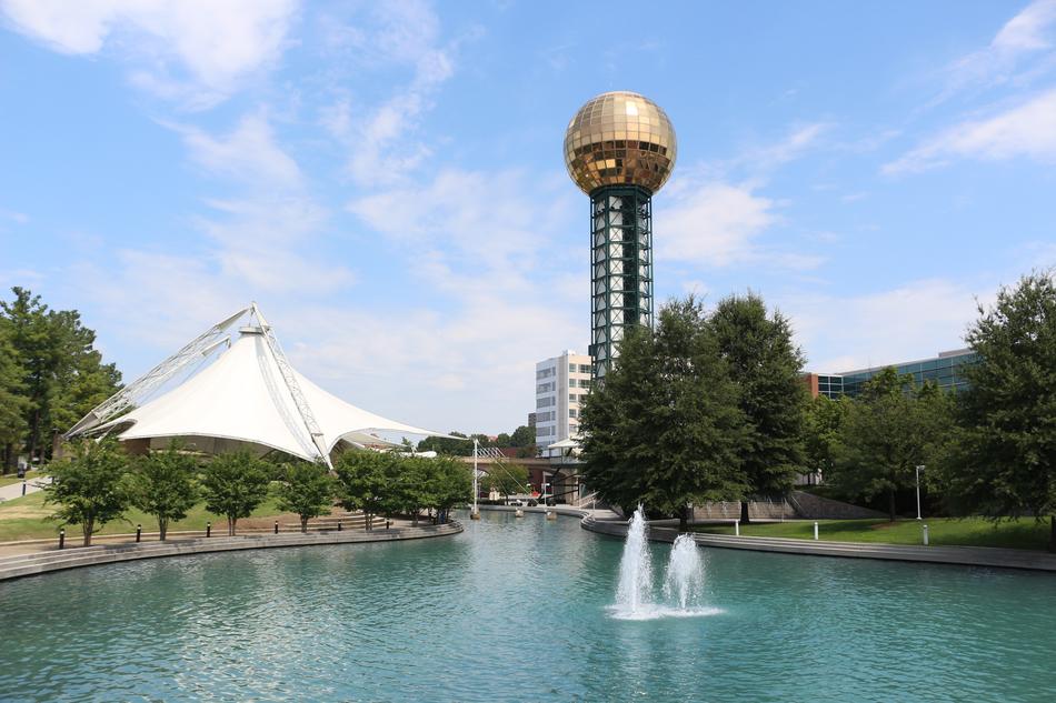 silver ball by the river