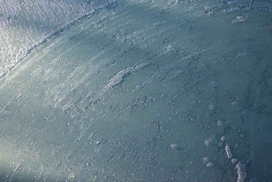 frozen cold glass