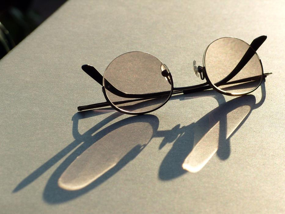 sunglasses on the table