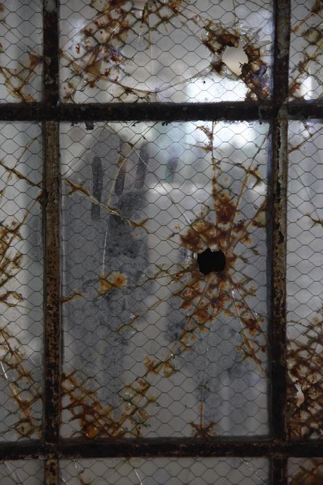broken dirty window