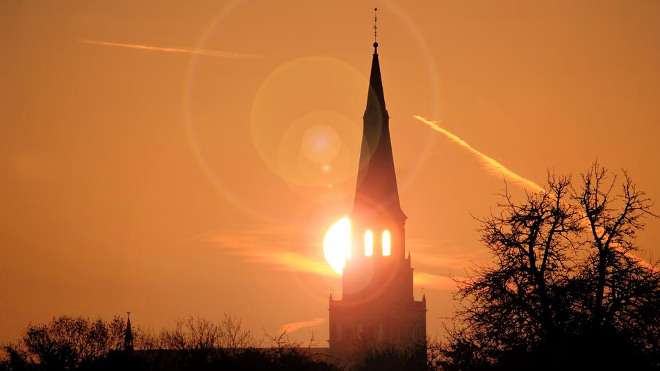 Landscape Sunrise Steeple
