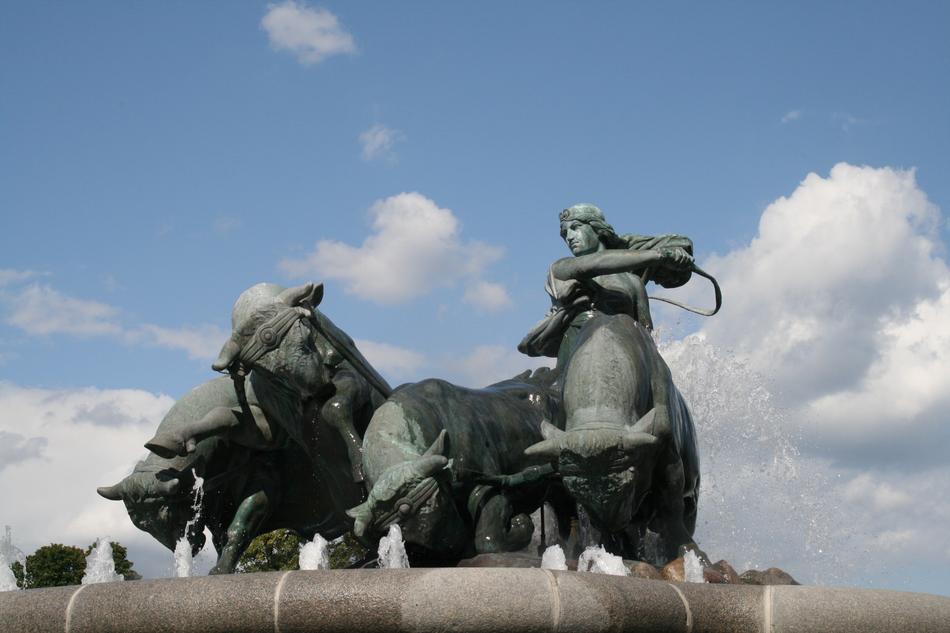 city statues against the sky