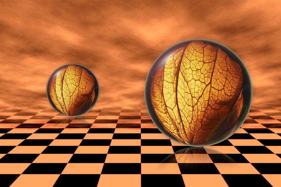 fruit illusion in a mystical painting