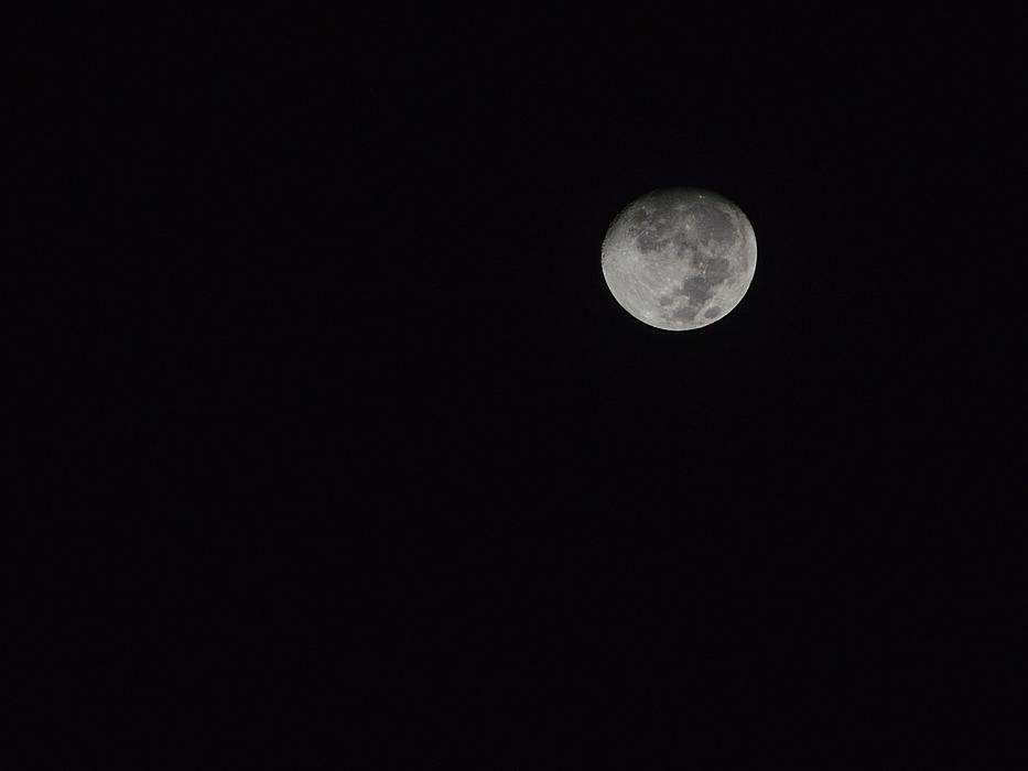 beautiful moon in the night sky