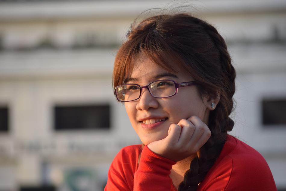 Portrait of person at Sunny Afternoon light