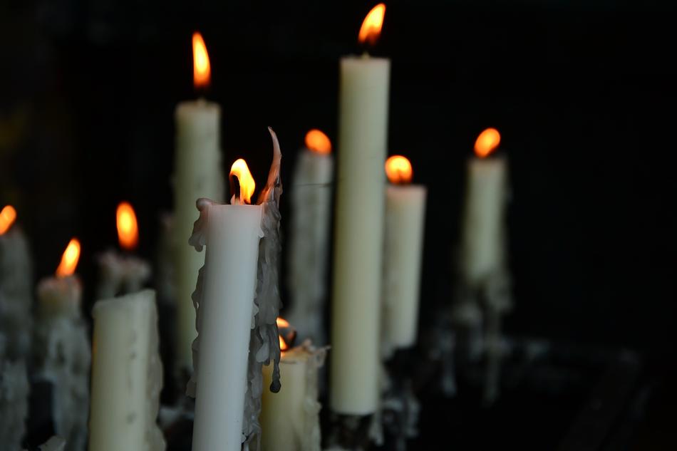 Candles Church Funeral