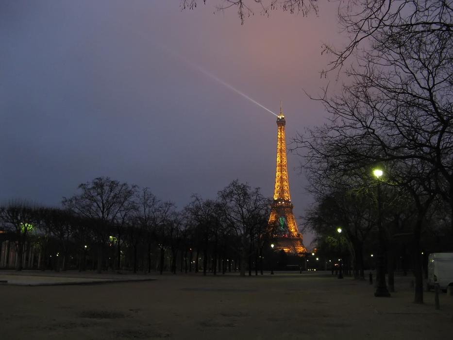 Eiffel Tower In Paris at sunset