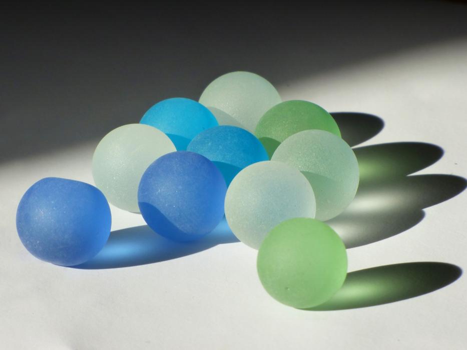 colorful crystal balls