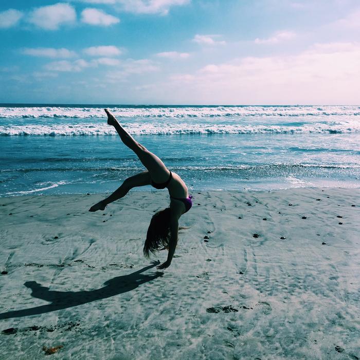 Gymnastics Beach Ocean