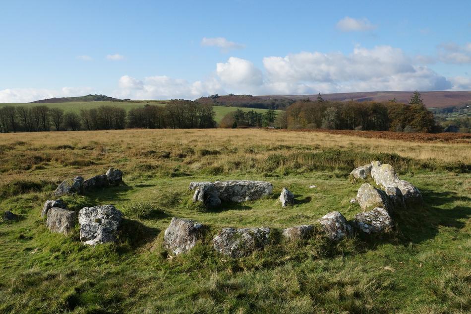 Cistvaen Stone Circle Dartmoor national park