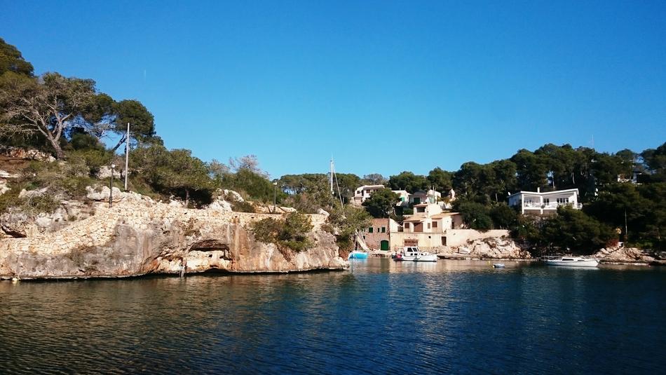 beautiful town by the lake