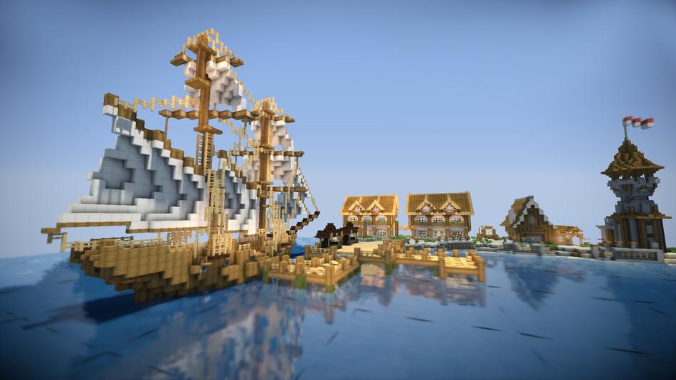 built ships in the game meincraft