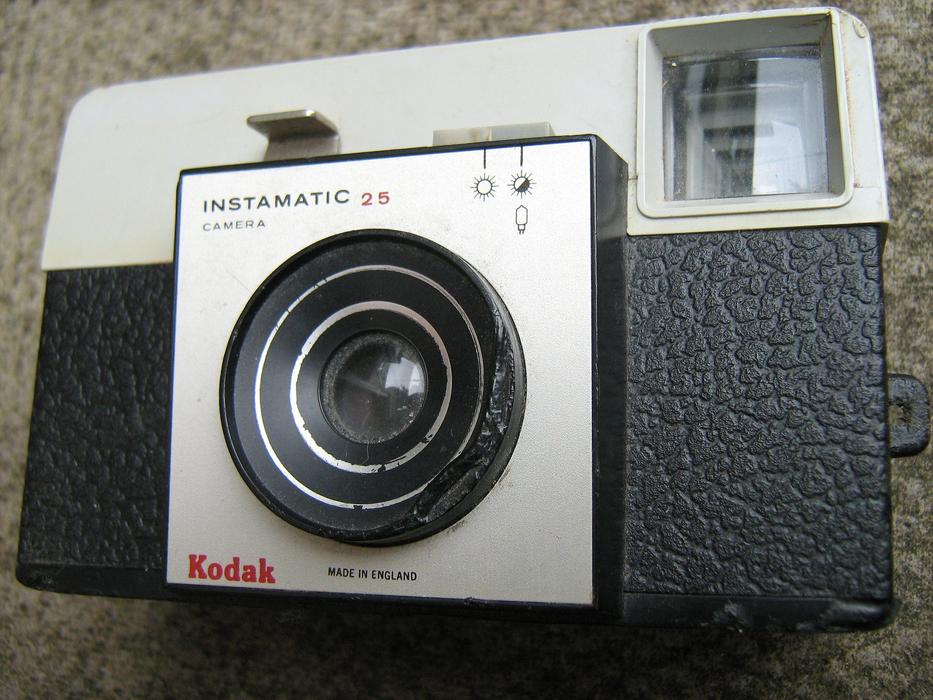 old camera photo on the table