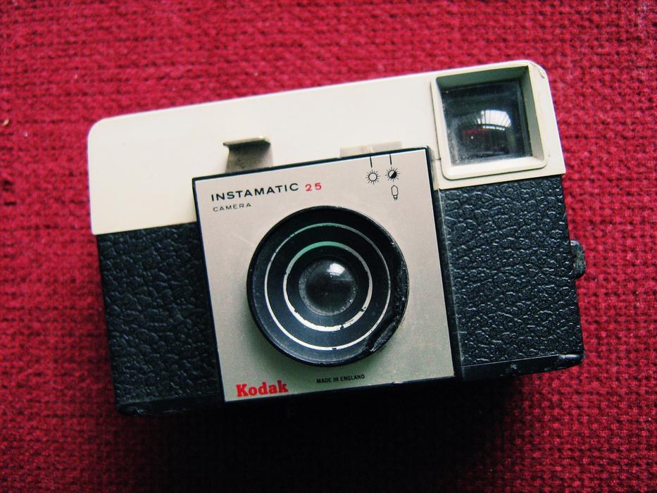 antique camera on the table