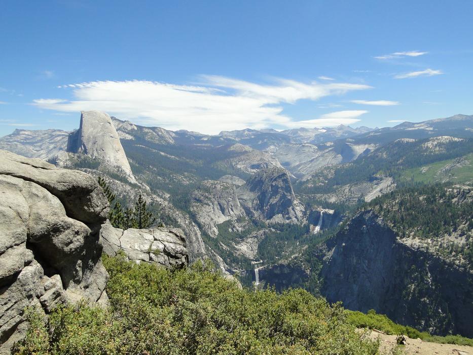view of a mountainous area with plants