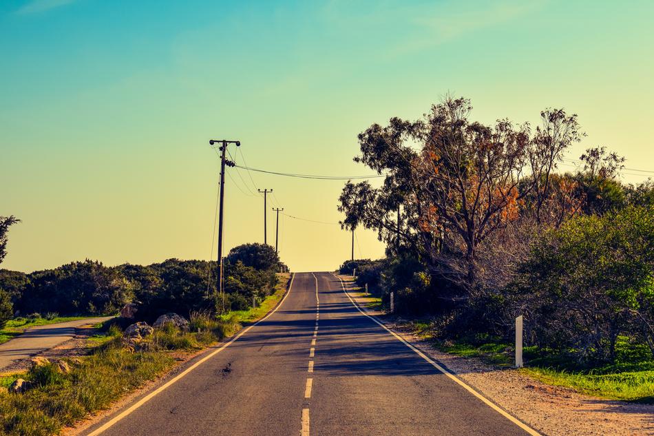 the road that leads to the distance