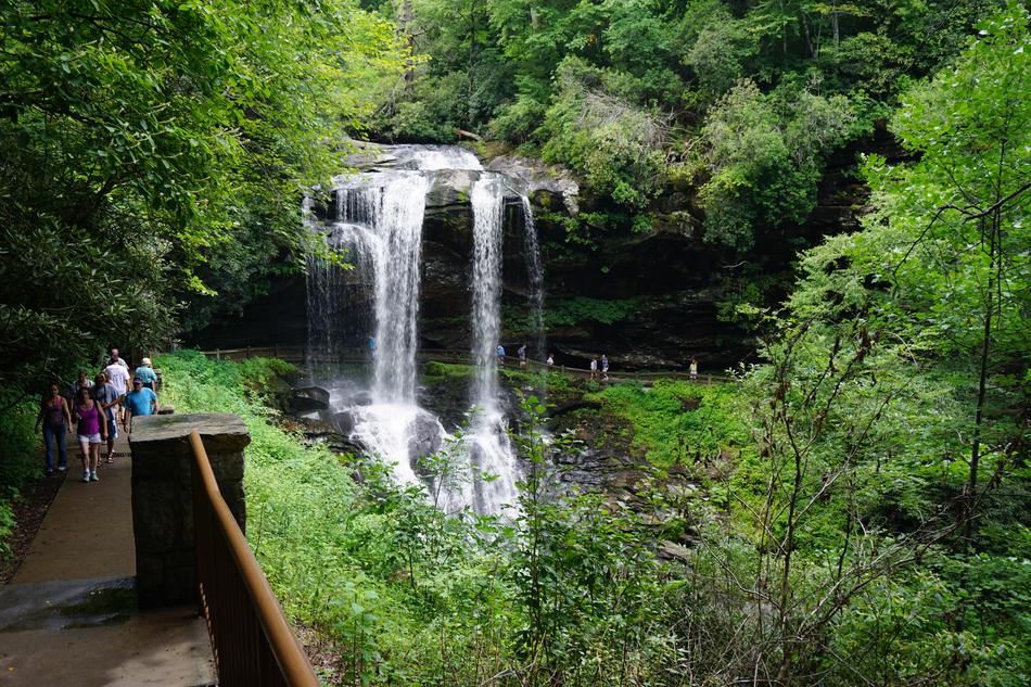 Waterfall Dry Falls North Carolina
