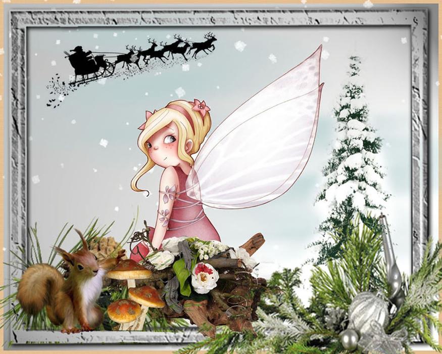 Winter Fairy Tale Christmas art
