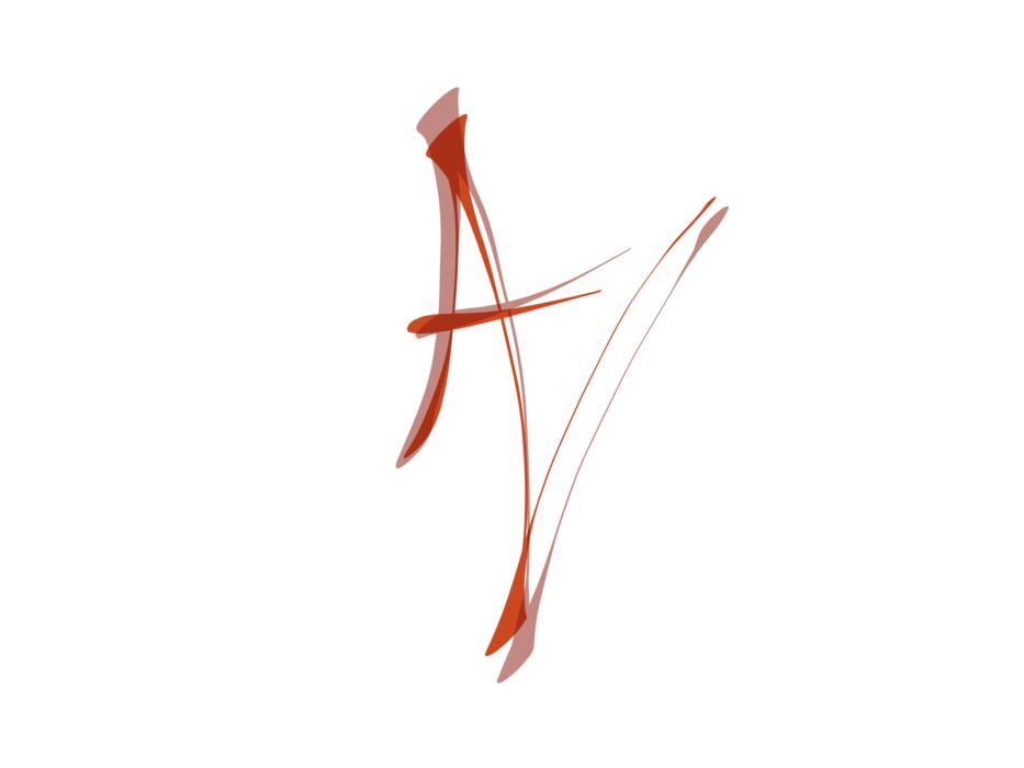letters calligraphy shadow