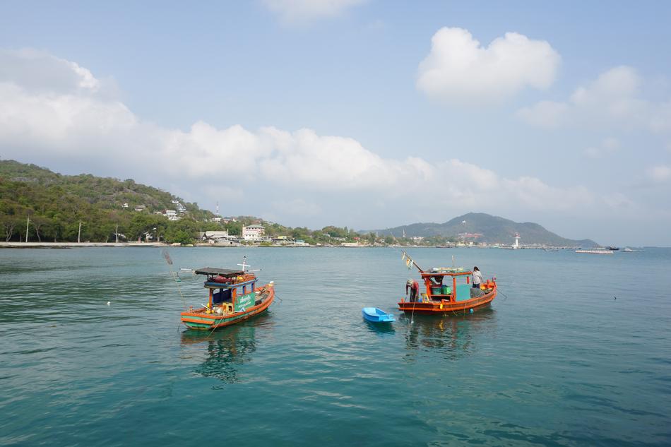 sea blue boat view