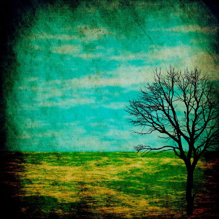 background for scrapbooking, bare tree drawing