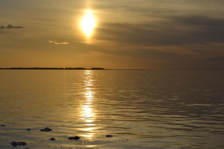 Sea Beach in Sunset time