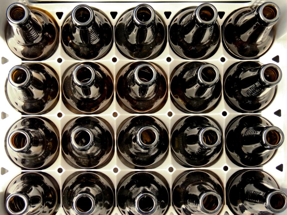 Beer Box Empty Bottles
