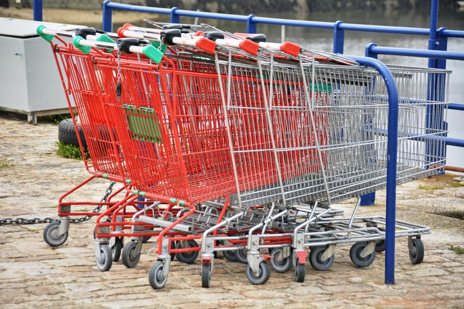 Carts Supermarket Grocery Shopping