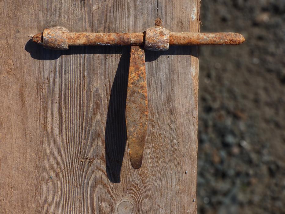 Rusty Door Bolt Lock