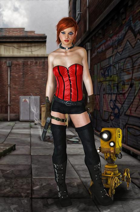 fantasy female woman sci fi young