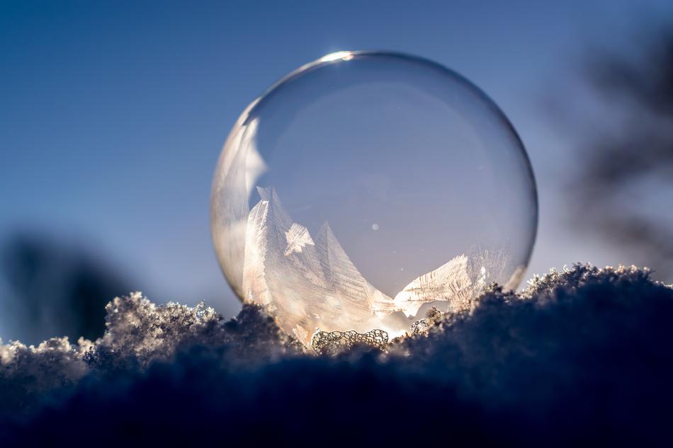 Soap Bubble Frozen