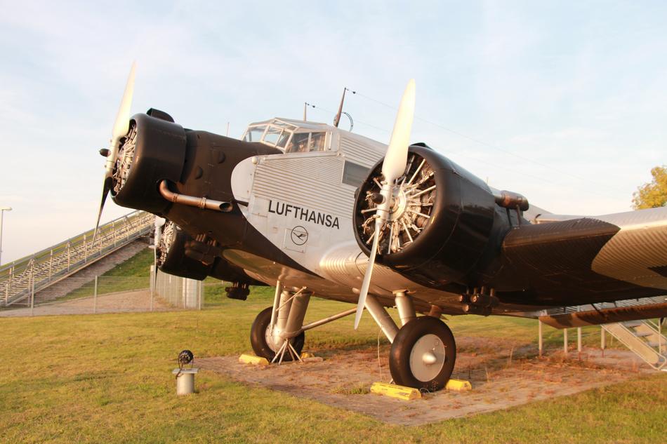 old plane in the field