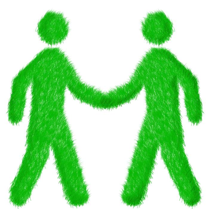 green men of grass