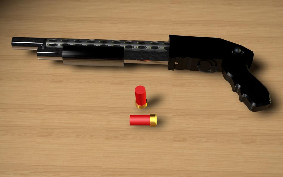pumpgun weapon ammunition shoot