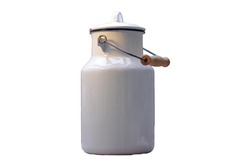 milk can white isolated