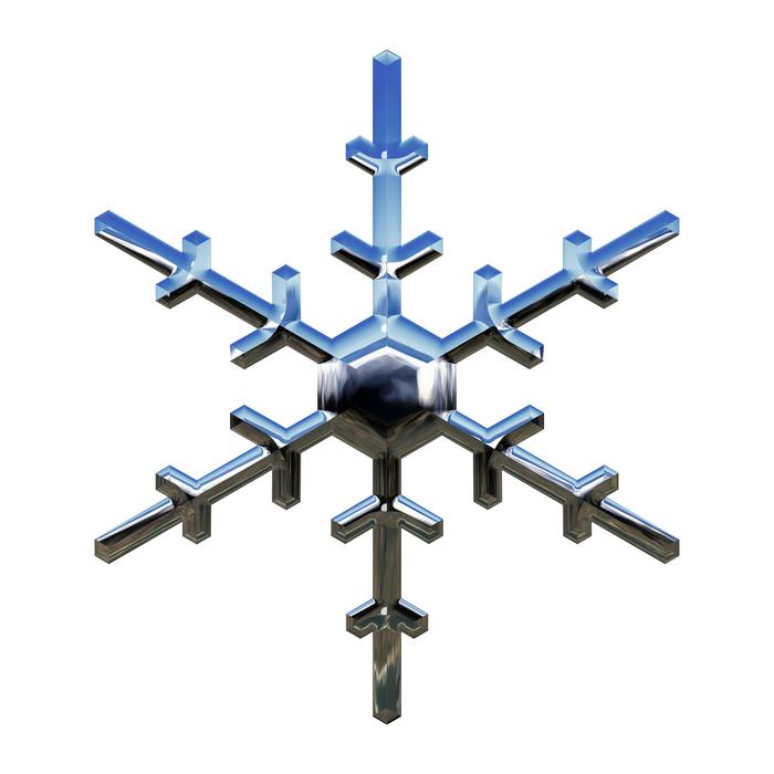 snowflake winter season digital art