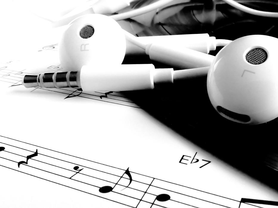 background with headset