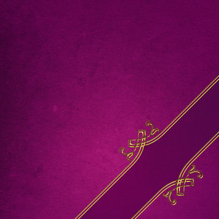 purple background with golden ornament